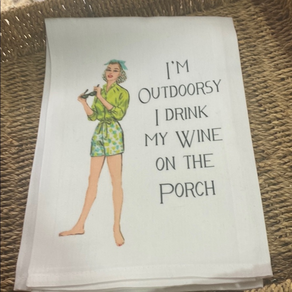 Gift Tea Towel “ Outdoorsy”